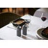 Duo de moulins à poivre et à sel Line noir mat 12 cm + entonnoir en inox - Visuel 2